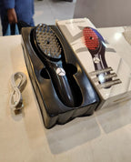 3D Electric Hair Straightener Brush | Massage Head Straightening Comb | Anti Hair Fall