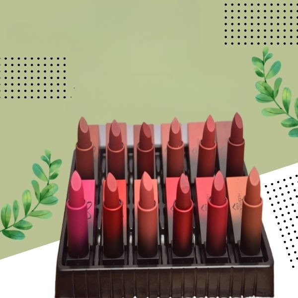 12 Pcs Matte Lipsticks- Long Lasting Velvet Finish