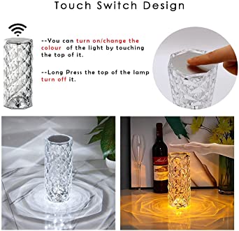 Crystal Lamp -16 Color Changing Touch Lamp