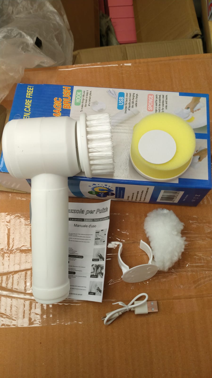 5-in-1 Electric Cleaning Brush- For Kitchen & Bathroom