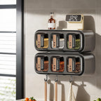 6 in 1 Wall Mounted Masala Box with spoon
