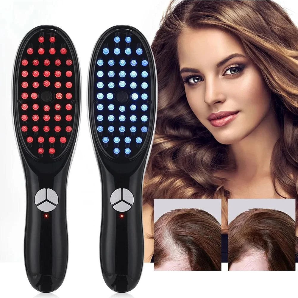 3D Electric Hair Straightener Brush | Massage Head Straightening Comb | Anti Hair Fall