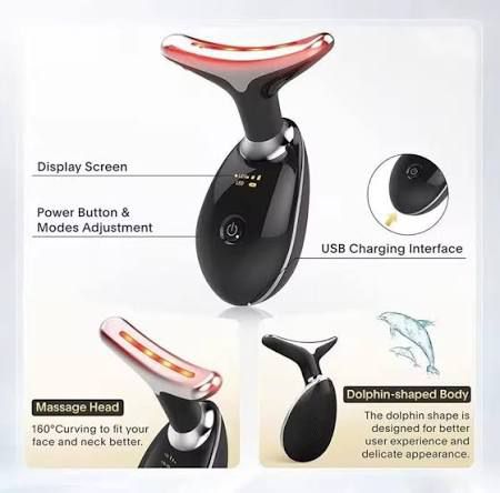 7 Colors LED Face & Neck Lifting Massager