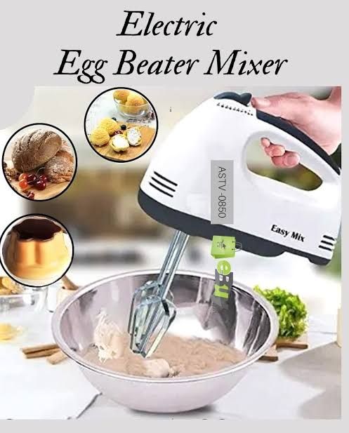 Electric Hand Mixer 7-Speed - Egg Beater For Cakes Cream