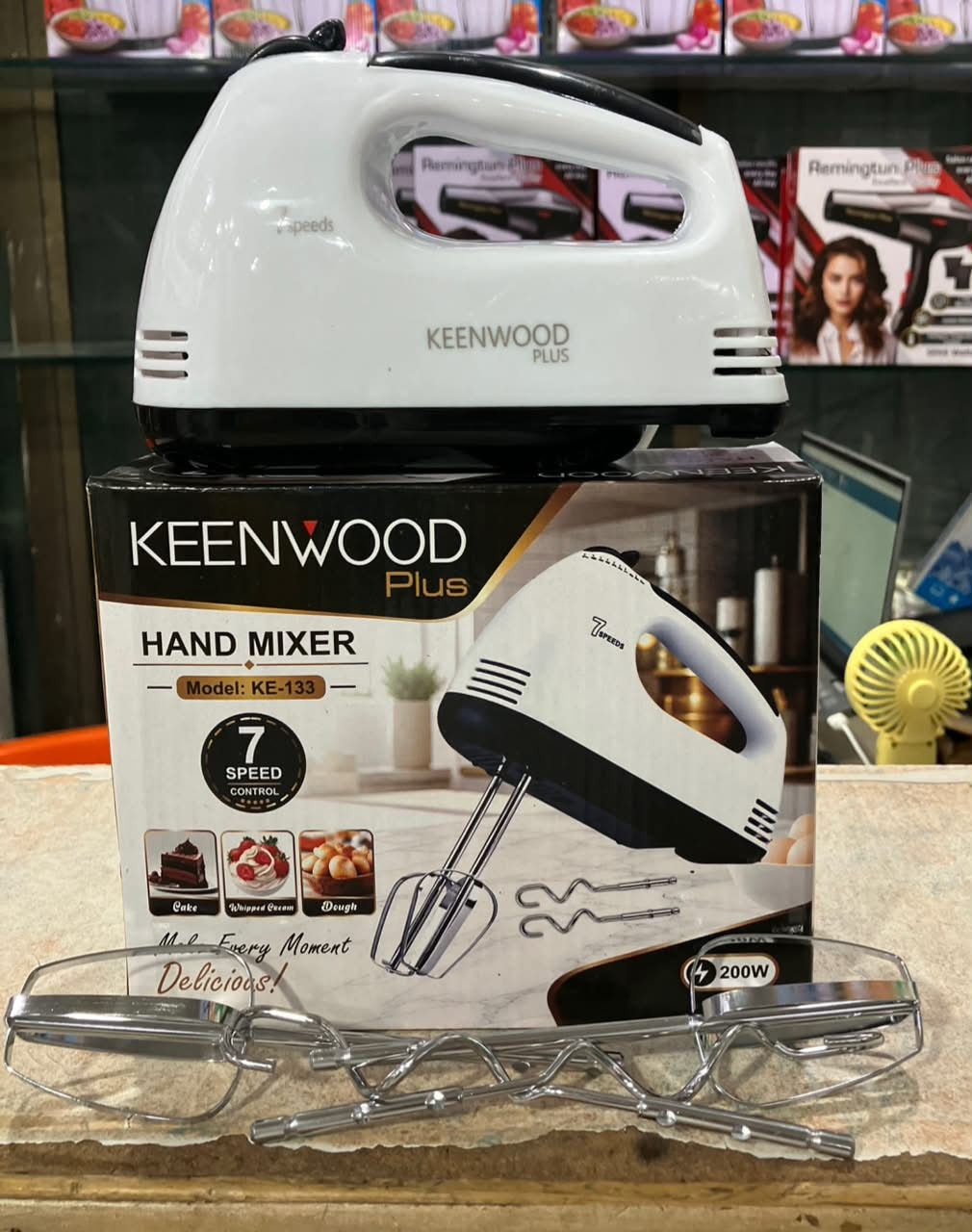 Electric Hand Mixer 7-Speed - Egg Beater For Cakes Cream