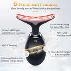 7 Colors LED Face & Neck Lifting Massager