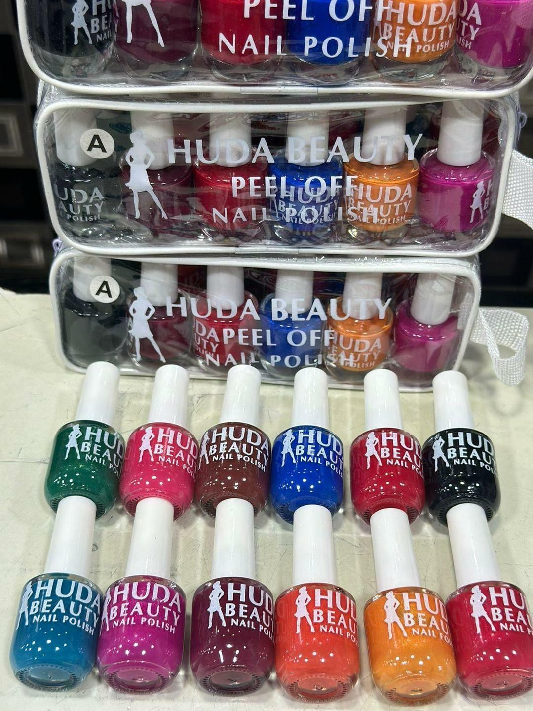 Huda Beauty Peel Off Nail Polish - 12 Colors Box