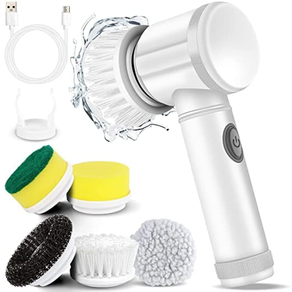 5-in-1 Electric Cleaning Brush- For Kitchen & Bathroom