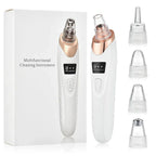 4-in-1 Electric Blackhead Remover- Pore Vacuum Suction Cleaner for Nose & Face