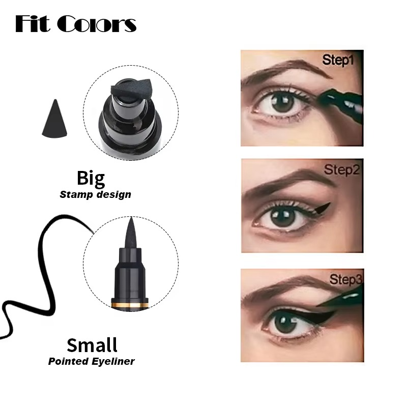 Fit Colors Dual Head Eyeliner - Stamp & Fine Point Liner