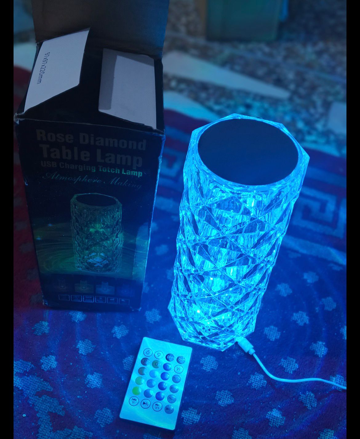 Crystal Lamp -16 Color Changing Touch Lamp