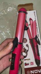 NOVA 2 in 1 Hair Straightener & Curler Review Salon Style at Home